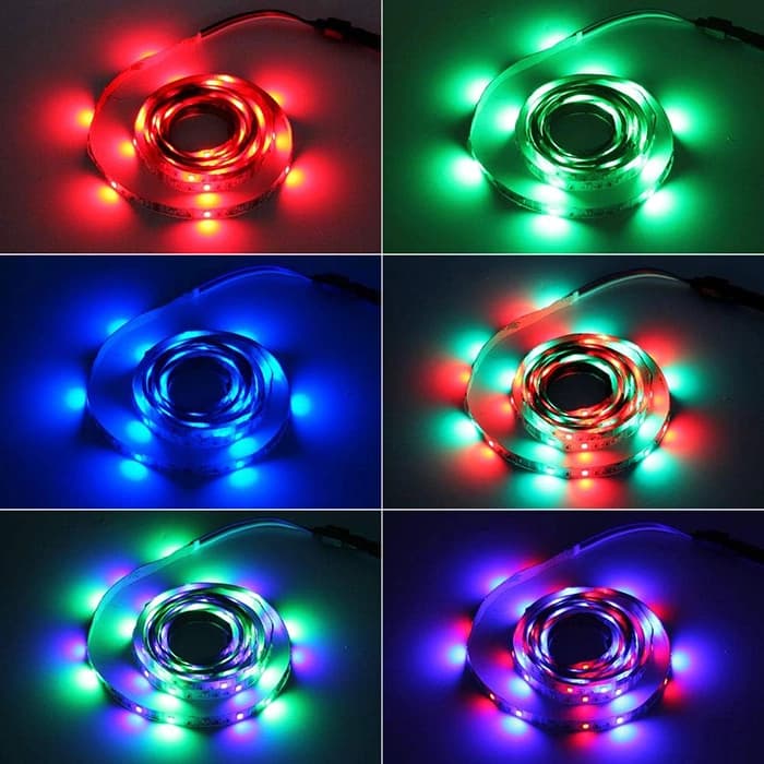 ریسه 1 متری LED RGB به همراه درایور USB و ریموت کنترل — تصویر ۲