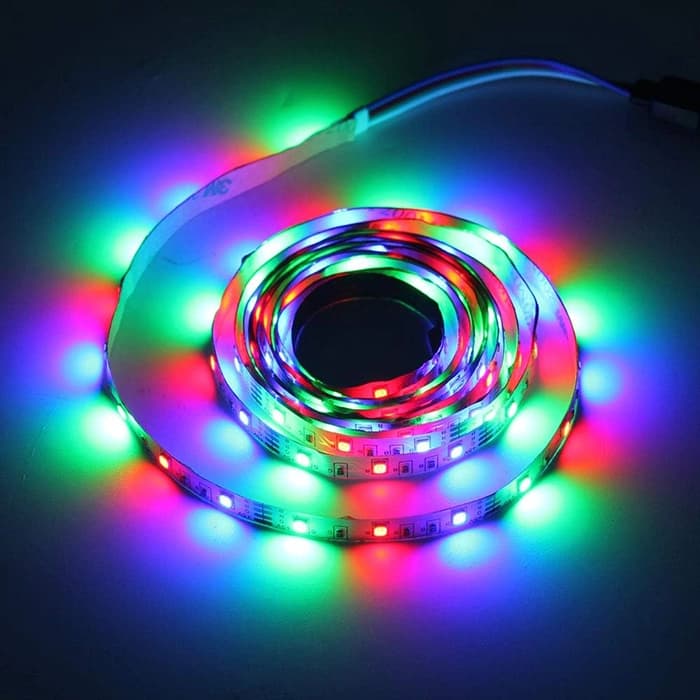 ریسه 1 متری LED RGB به همراه درایور USB و ریموت کنترل — تصویر ۳