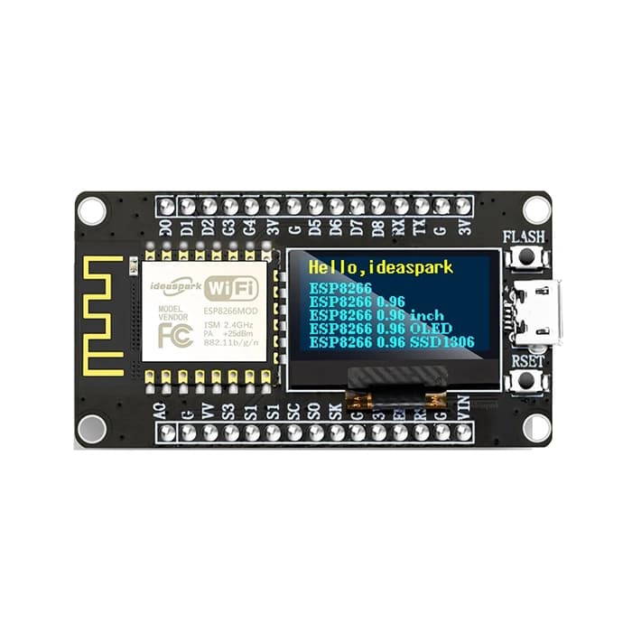برد NodeMcu هسته ESP8266 به همراه OLED سایز 0.96 IdeaSpark