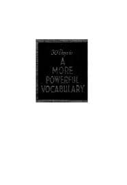 کتاب 30 Days to a More Powerful Vocabulary (30 روز تا واژگان قدرتمندتر) نسخه انگلیسی PDF