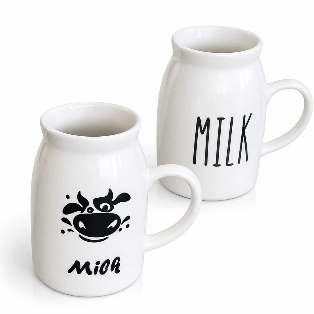 ماگ سرامیکی مینیمال طرح MILK