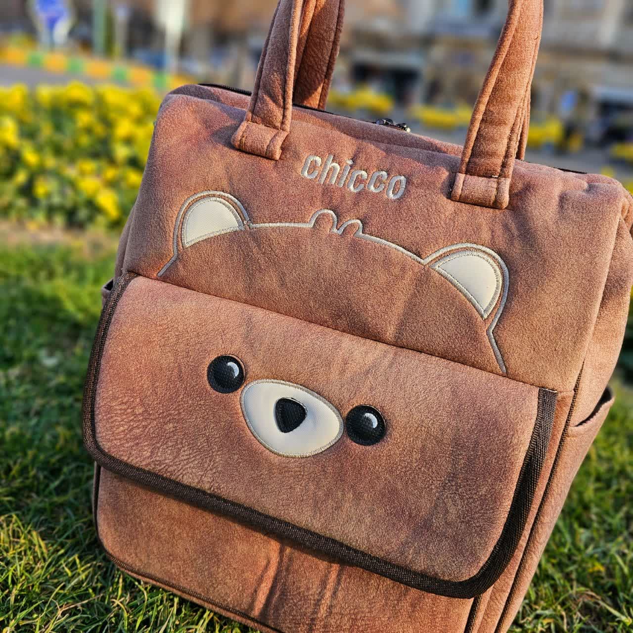 کیف کوله ای مخمل خرس شتری Chicoo رستگار — تصویر ۲