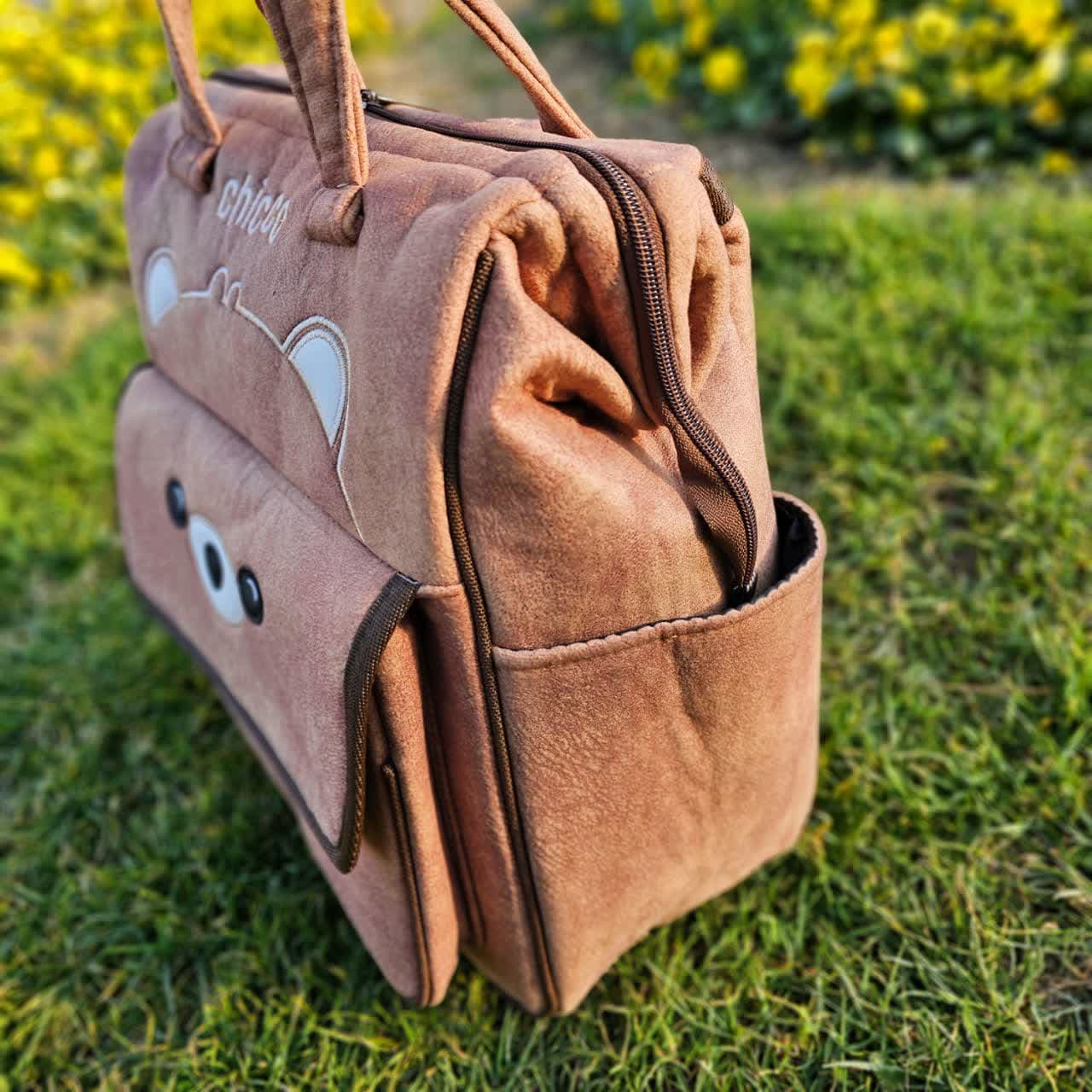 کیف کوله ای مخمل خرس شتری Chicoo رستگار — تصویر ۵