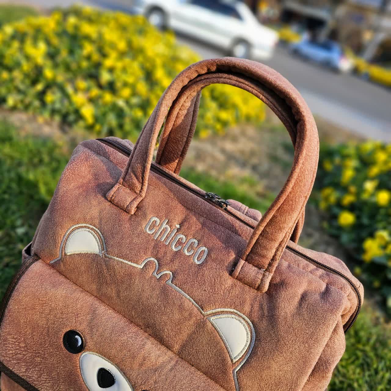 کیف کوله ای مخمل خرس شتری Chicoo رستگار — تصویر ۳