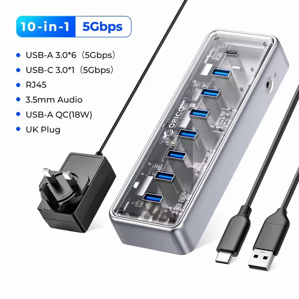 هاب 10 پورت Type-c اوریکو مدل OMI-12P — تصویر ۲