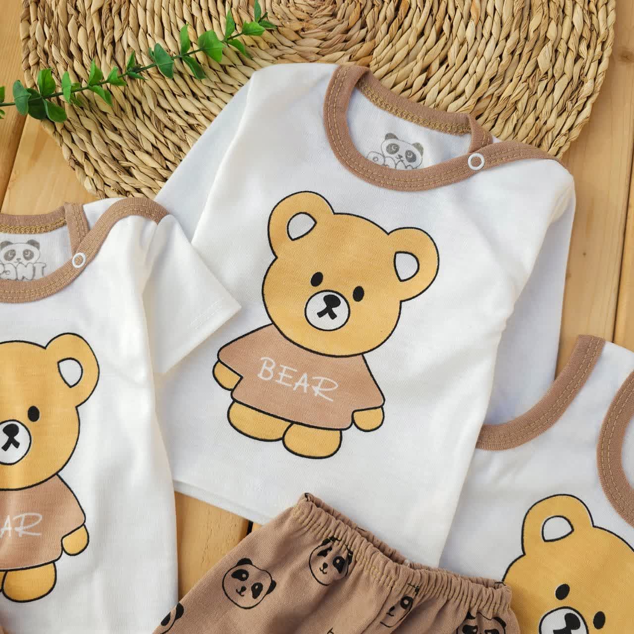 ست لباس 5 تکه Bear درشت شکلاتی پانی — تصویر ۲