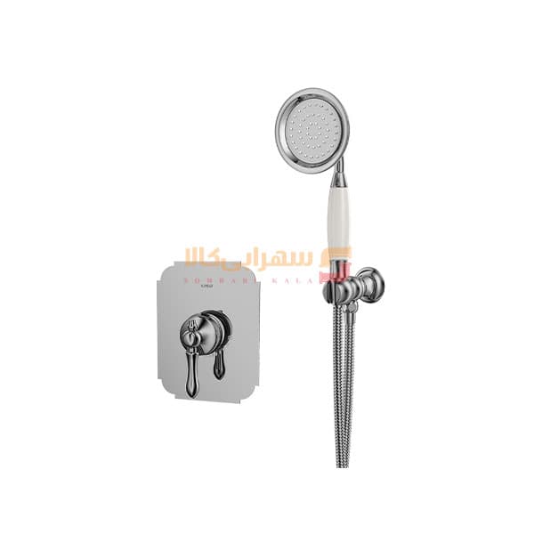 شیرآلات توکار کسری مدل ناپل حمام تیپ 2 کروم