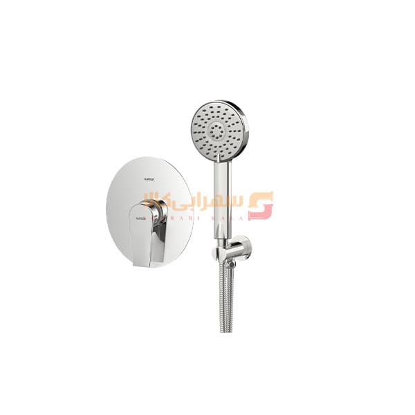 شیرآلات توکار کسری مدل فیدل حمام تیپ 2 کروم — تصویر ۳