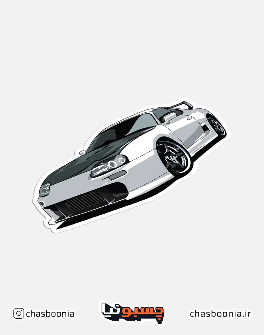 استیکر ماشین Toyota Supra کد 16005