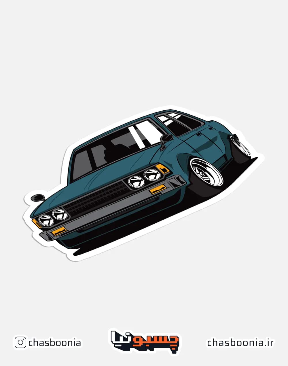 استیکر ماشین Toyota Corolla کد 16003