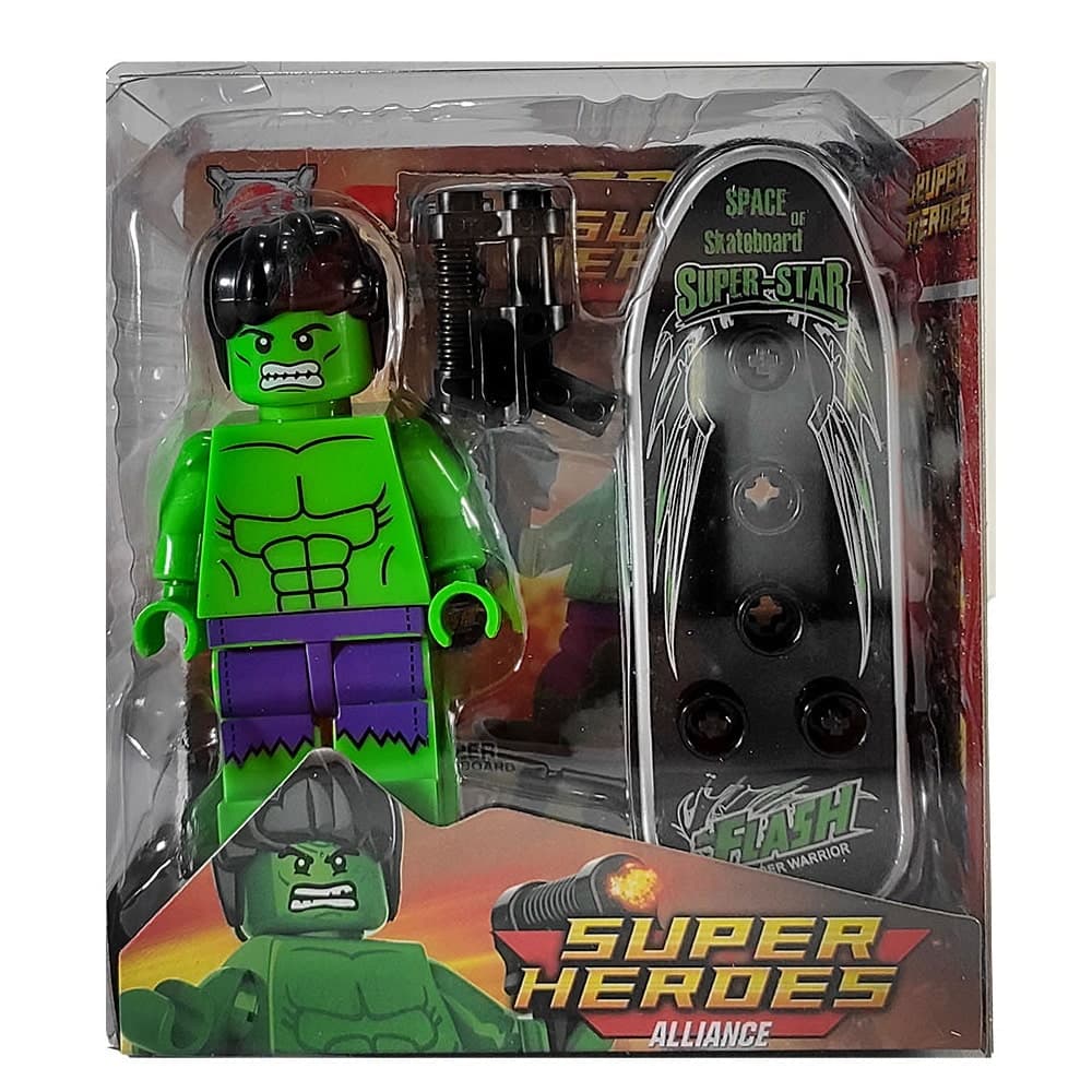 لگو بزرگ بیگ فیگور اسکیت سوار هالک Hulk