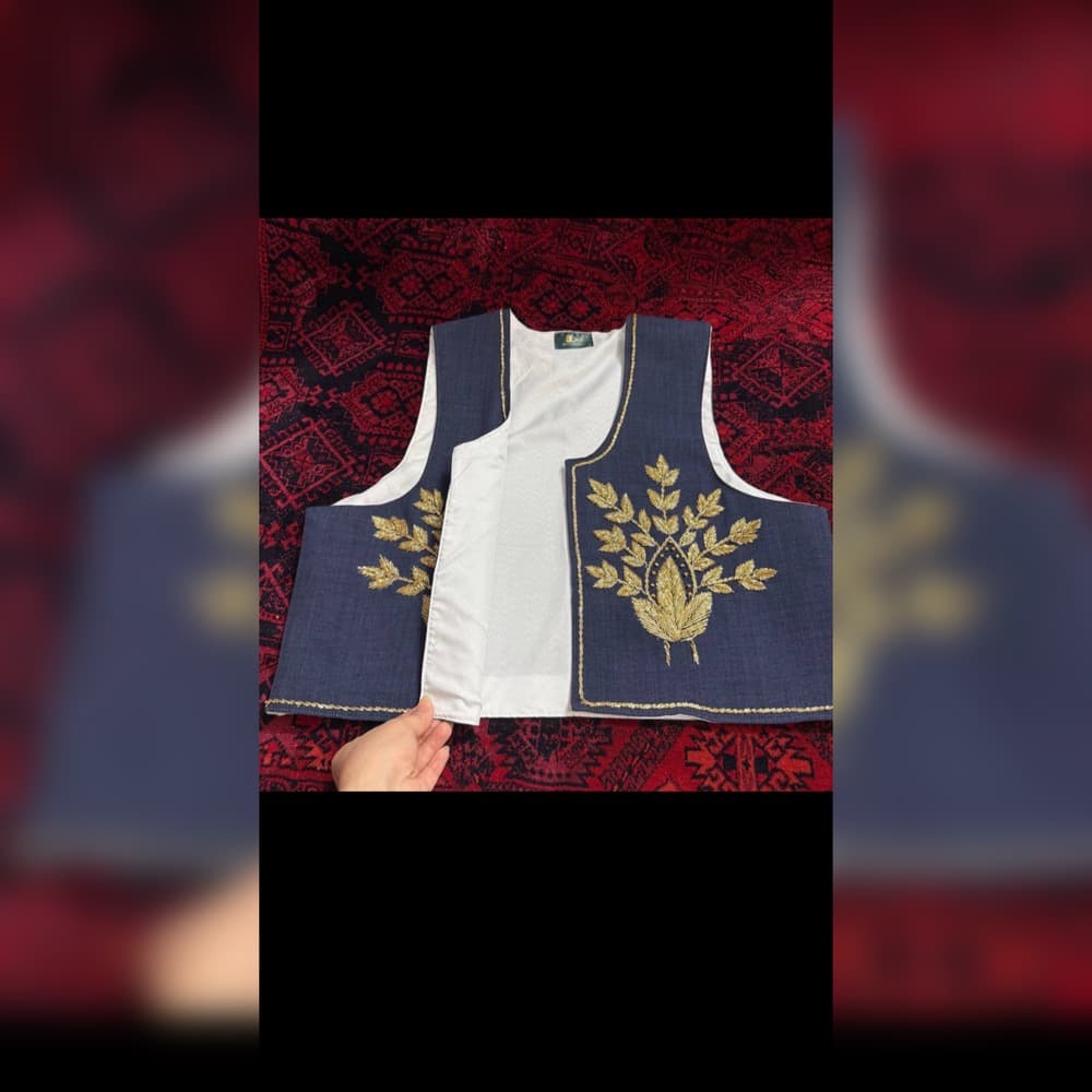 جلیقه/وست (سخمه) مدل جام گل — تصویر ۲
