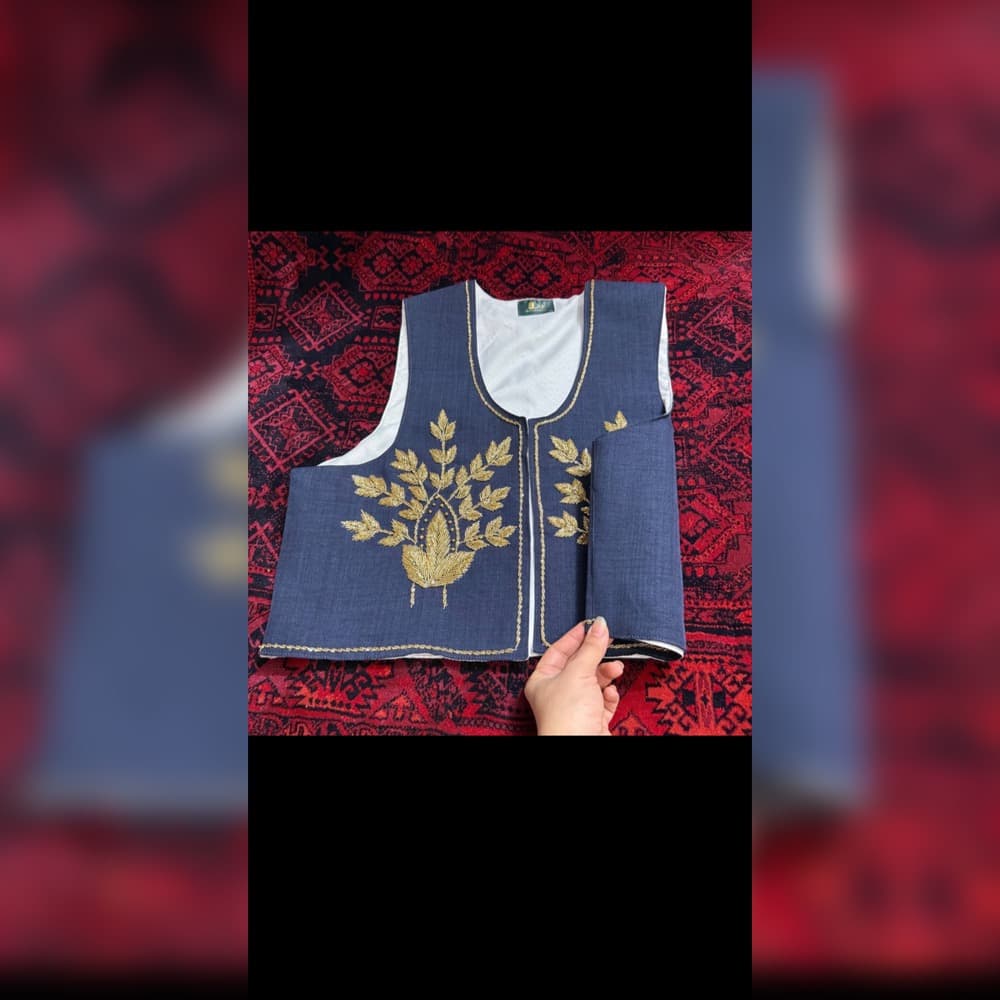 جلیقه/وست (سخمه) مدل جام گل — تصویر ۳