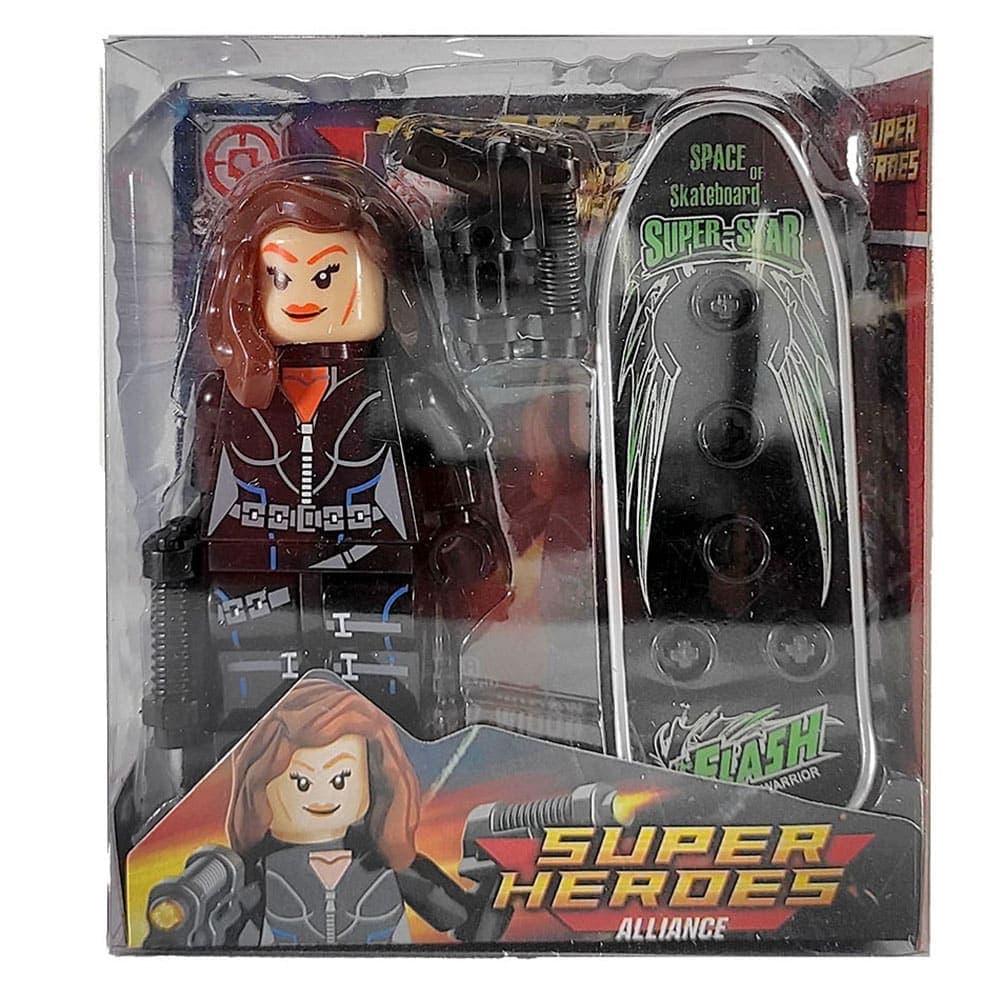 لگو بیوه سیاه Black Widow شیشه ای با اسکیت — تصویر ۲