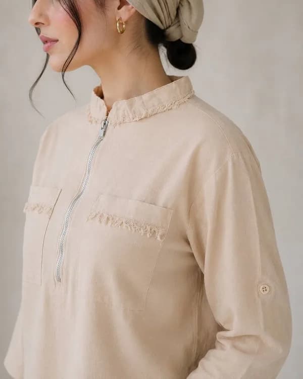 شومیز نیم زیپ Tommy Hilfiger — تصویر ۳