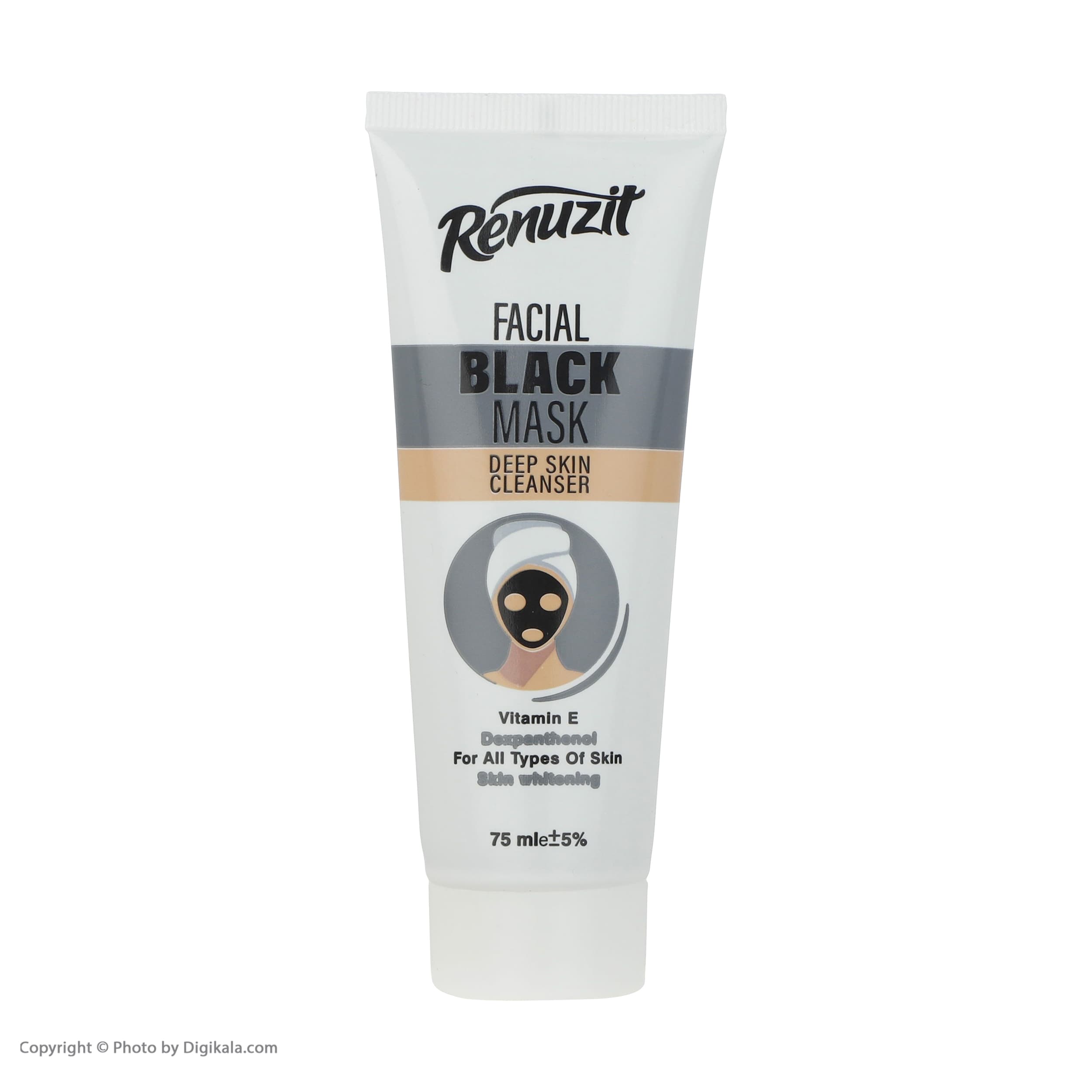 ماسک کرمی صورت و بدن رینوزیت مدل Black Deep حجم 75 میلی‌لیتر کوچک‌کننده منافذ، روشن‌کننده، لایه‌بردار، تسکین‌دهنده و جوان‌کننده با ویتامین E، مناسب انواع پوست و استفاده روز و شب — تصویر ۳