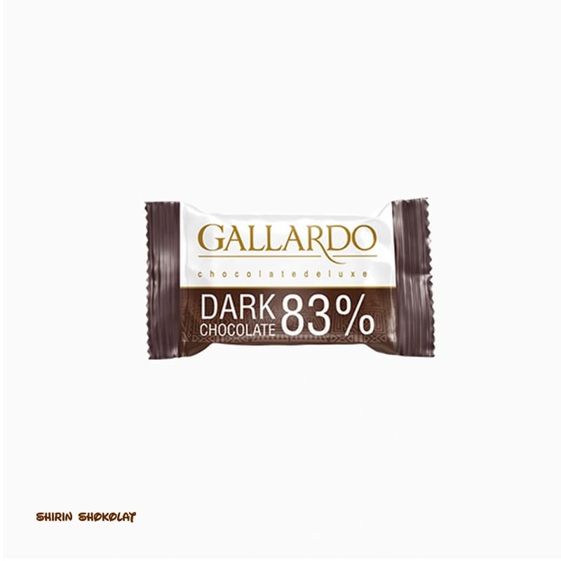 شکلات فله تلخ 83% گالاردو Gallardo پک 250 گرم