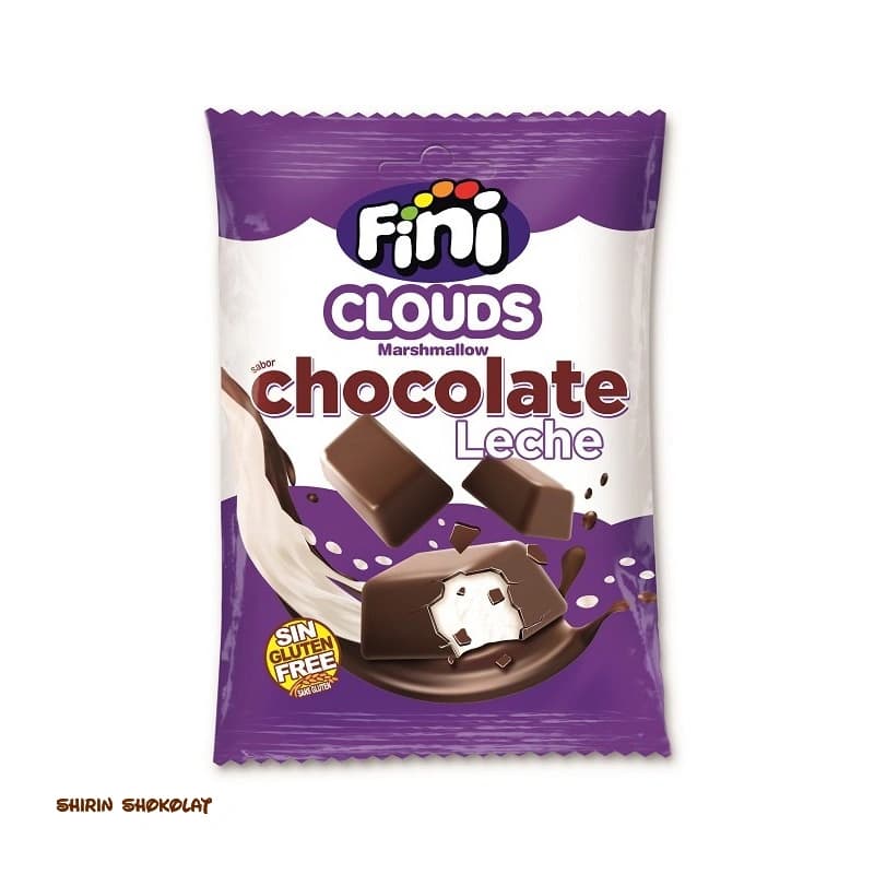 مارشمالو با روکش شکلاتی فینی مدل Clouds chocolate وزن 80 گرم