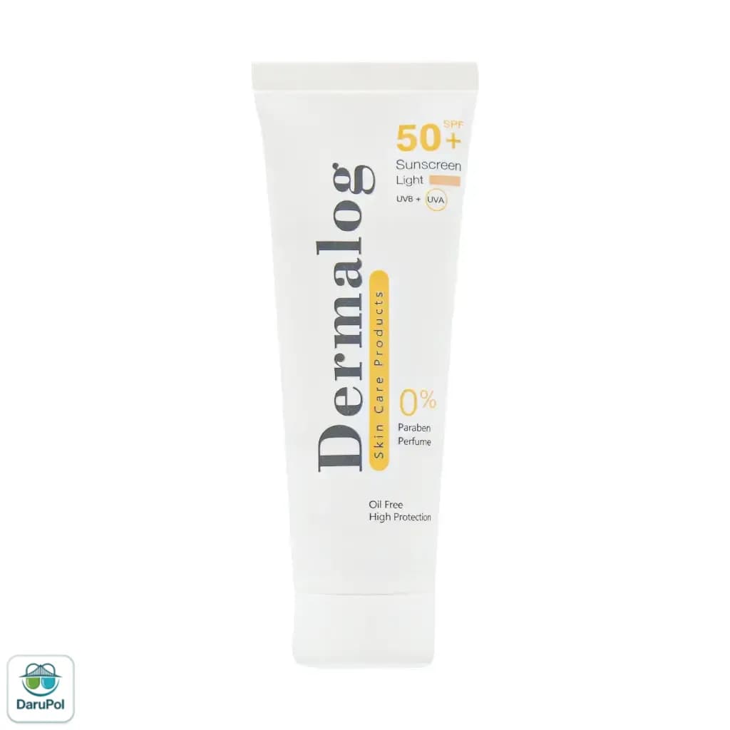کرم ضد آفتاب فاقد چربی SPF50 درمالوگ مناسب پوست چرب