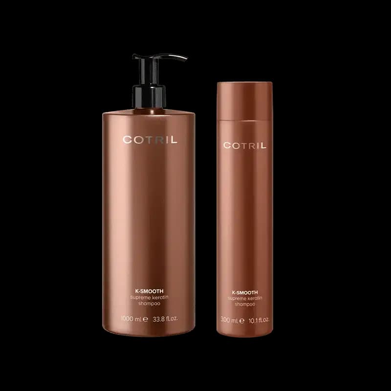 شامپو کراتینه مراقبتی 300ml و 1000 Cotril K-SMOOTH Supreme Keratin