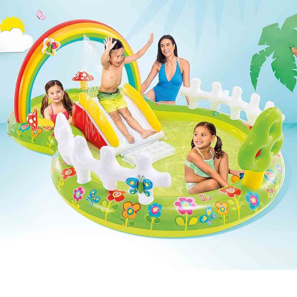 پارک ابی سرسره دار با فواره مزرعه اینتکس INTEX — تصویر ۳