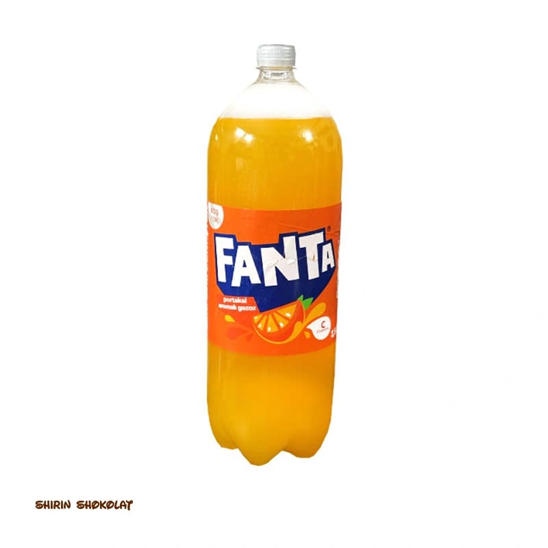 نوشابه گازدار فانتا Fanta با طعم پرتقال حجم 2.5 لیتر
