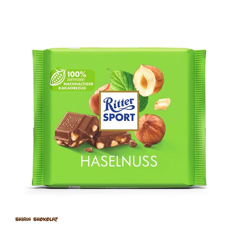 شکلات تخته ای مغزدار ریتر اسپرت Ritter Sport وزن 100 گرم — تصویر ۸