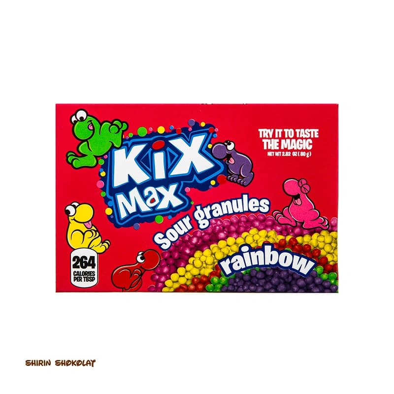دراژه ترش میوه‌ای کیکس مکس Kix Max وزن 80گرم