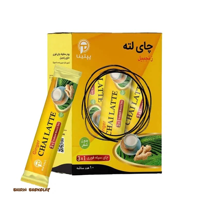 شیر چای (چای لته) زنجبیل پپتینا پاکت 10 تایی