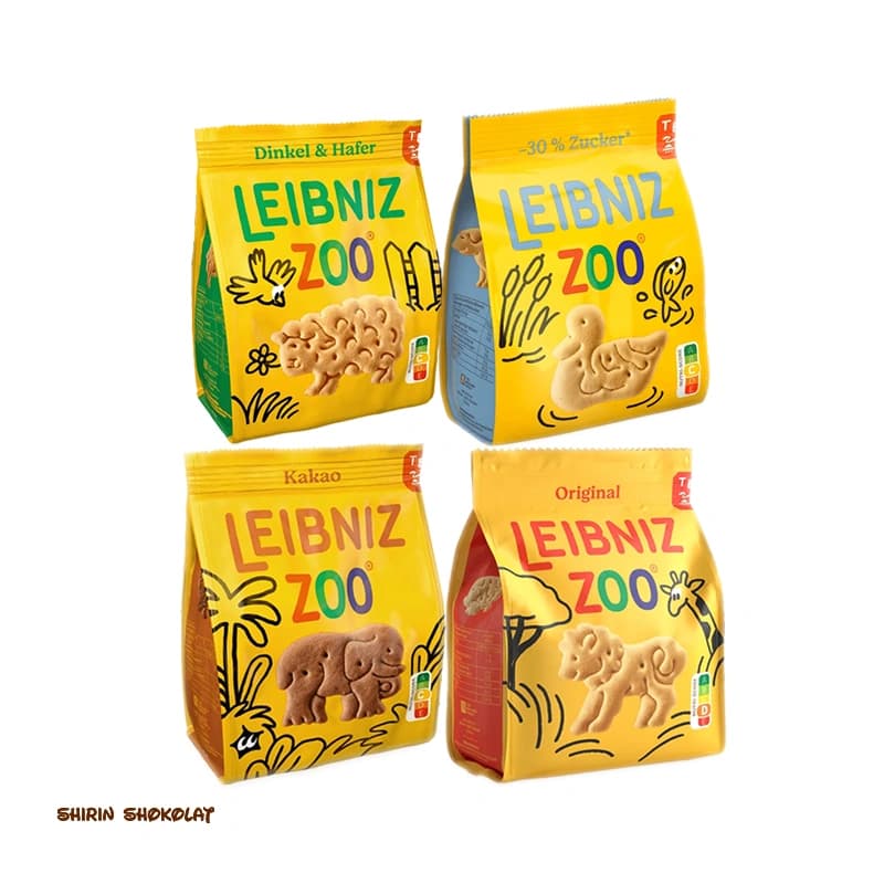 بیسکوئیت لیبنیز LEIBNIZ ZOO مدل باغ وحش 125 گرم