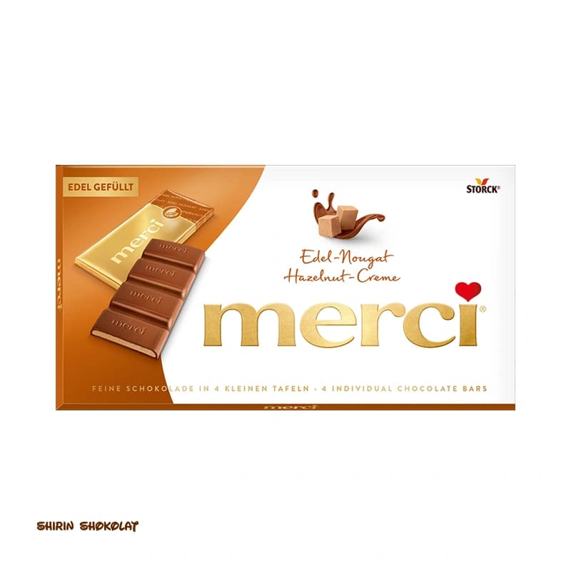 شکلات تخته‌ای مرسی merci وزن 100 گرم — تصویر ۲