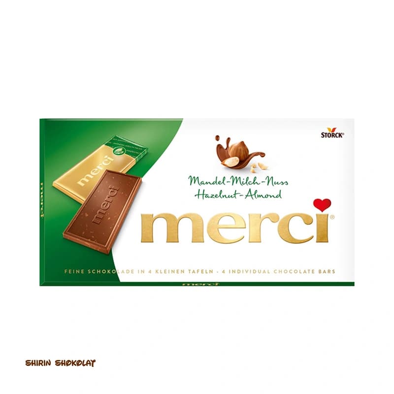 شکلات تخته‌ای مرسی merci وزن 100 گرم — تصویر ۴