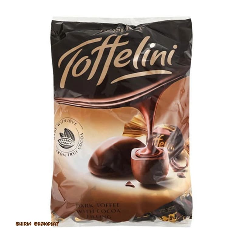 شکلات پذیرایی تافیلینی روشن Toffelini با مغز شکلات تلخ پک 250 گرم — تصویر ۵