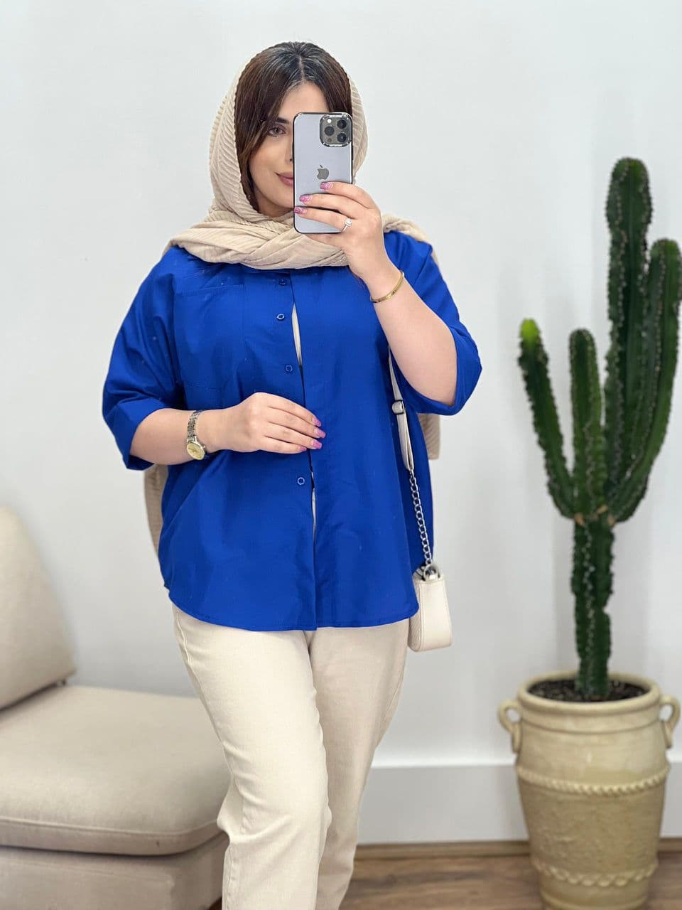 مانتو شوميزي عطرين T كد 135848 — تصویر ۶