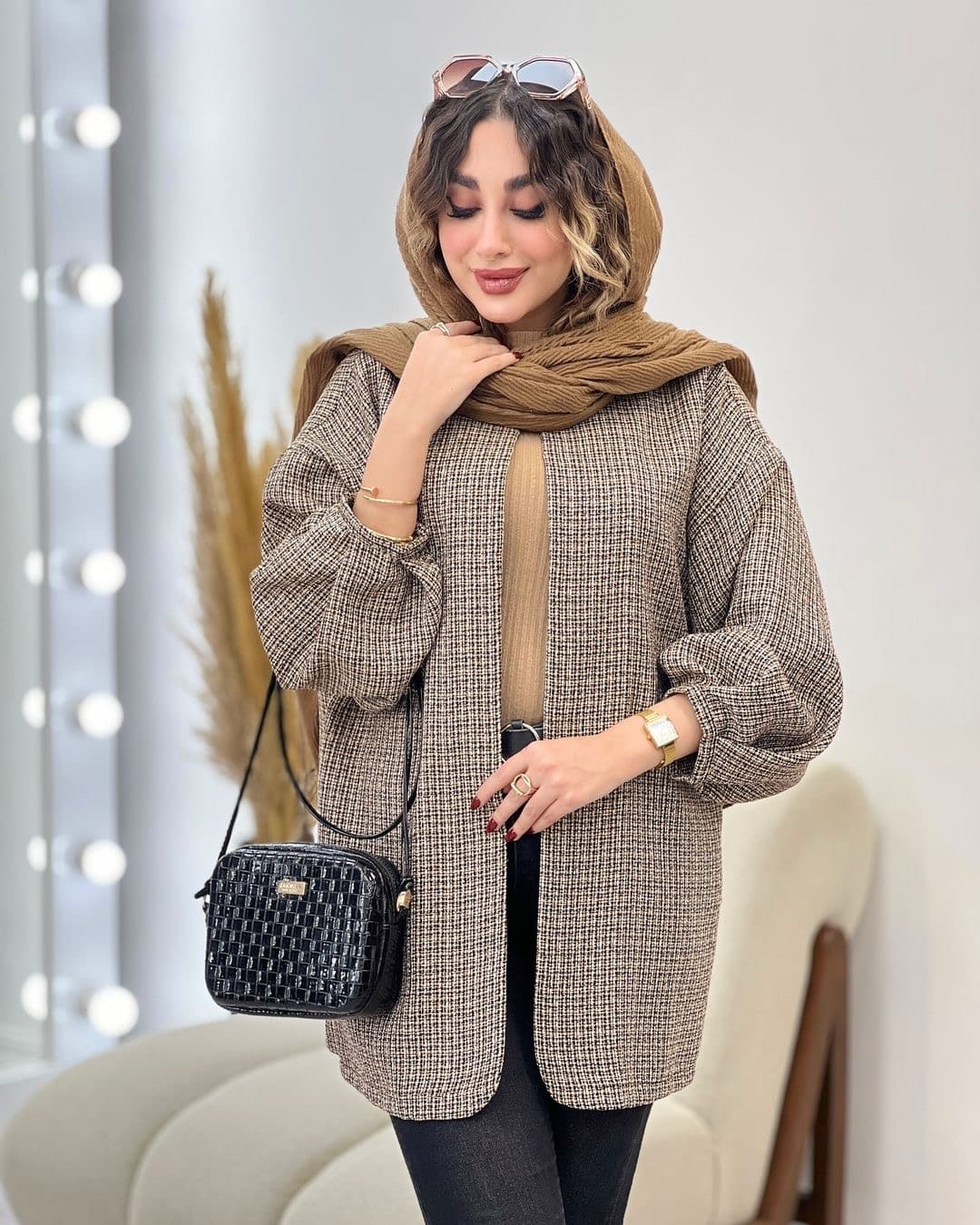 مانتو آستین پیله شانل گیتا کد 5376