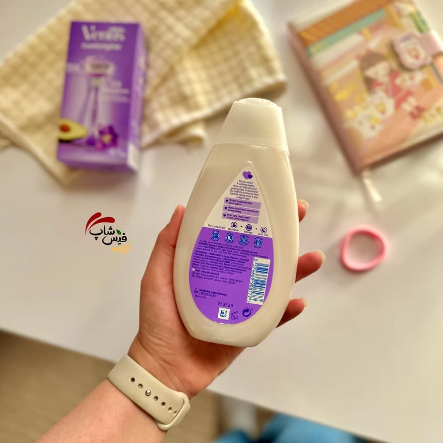 لوسیون بدن جانسون بنفش Bedtime — تصویر ۲