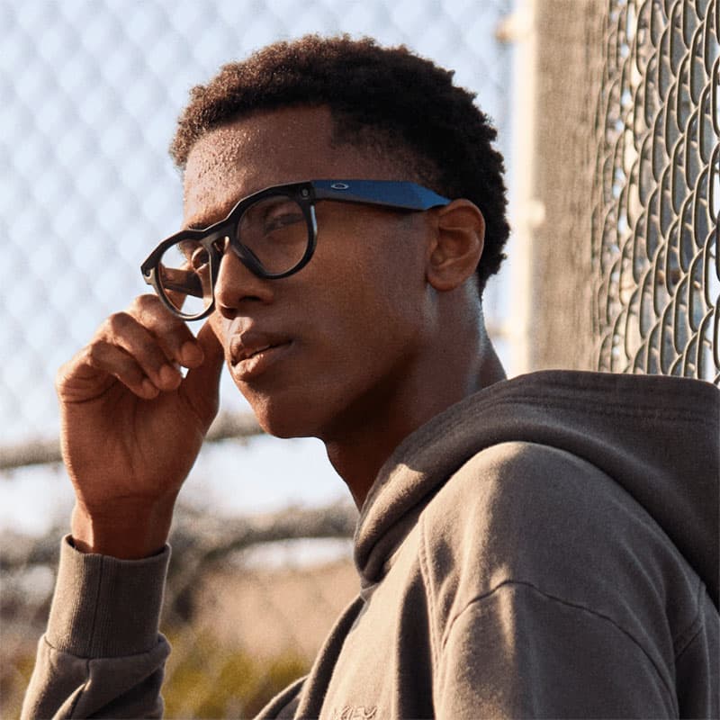 عینک هوشمند اوکلی متا Oakley Meta HSTN Black Frame Clear Lenses 00W8002 — تصویر ۸