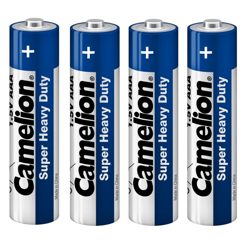 باتری نیم قلمی کملیون مدل Super Heavy Duty بسته 4 عددی | Camelion AA Super Heavy Duty — تصویر ۲