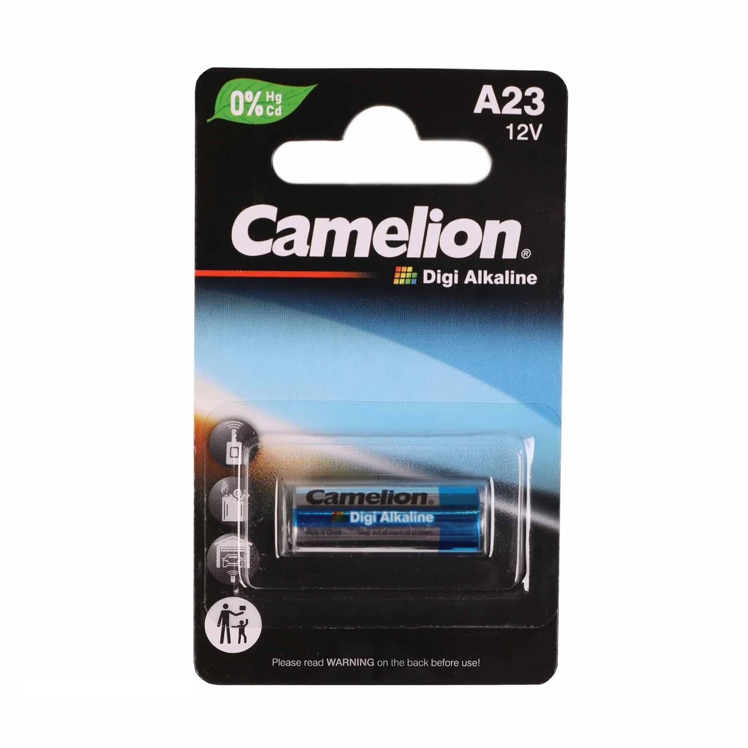 باتری ریموتی 12 ولت 55 میلی‌آمپر A23 کملیون Digi Alkaline Camelion