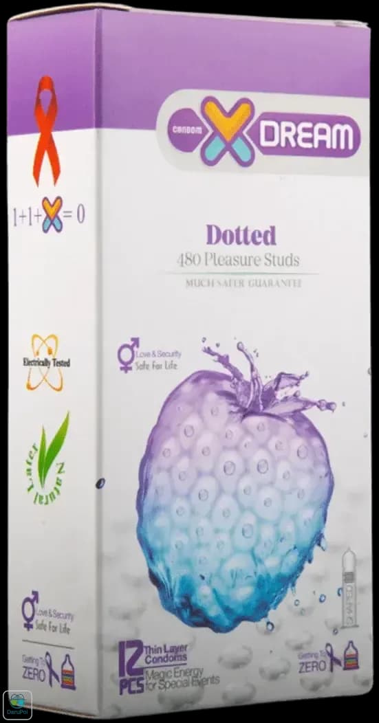 کاندوم خاردار ایکس دریم مدل Dotted