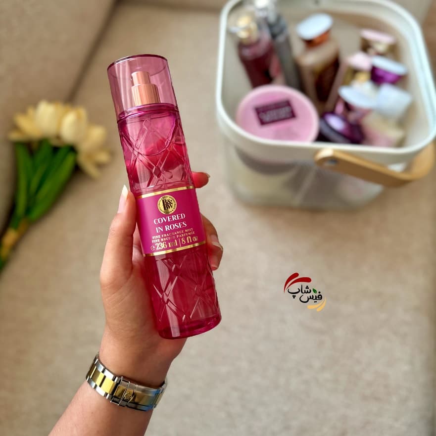 بادی اسپلش کاورد این رزز بث اند بادی ورکس Bath & body works Covered In Roses Fine Fragrance Mist — تصویر ۲