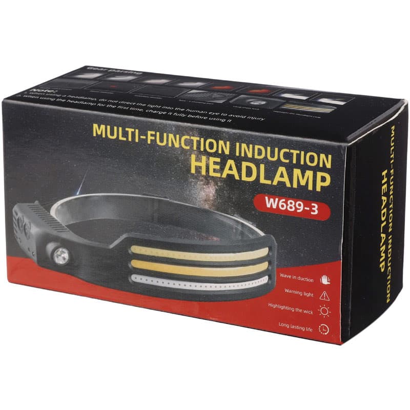 چراغ قوه پیشانی هدلایت شارژی W689-3 — تصویر ۲
