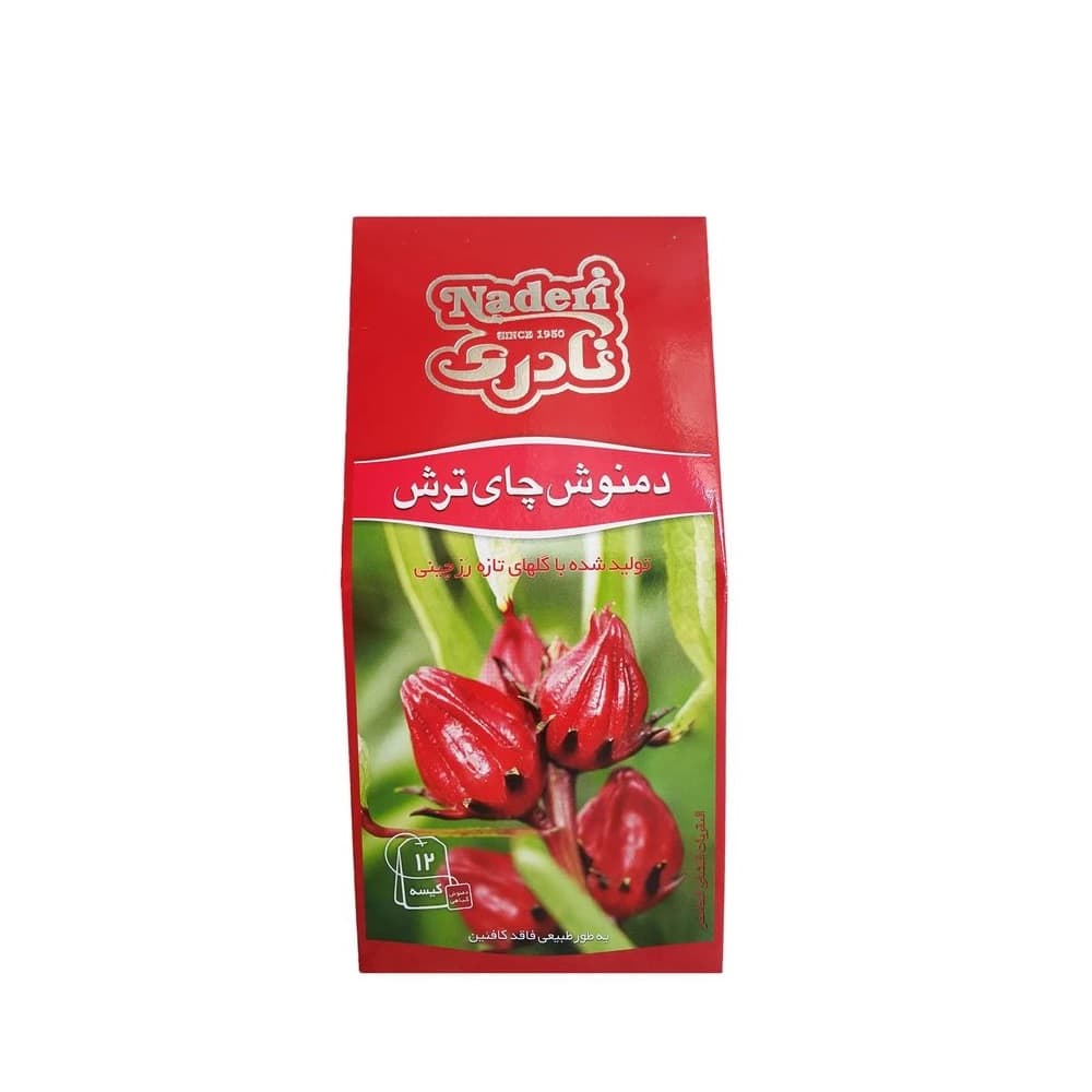 دمنوش کیسه ای چای ترش نادری بسته 12 عددی