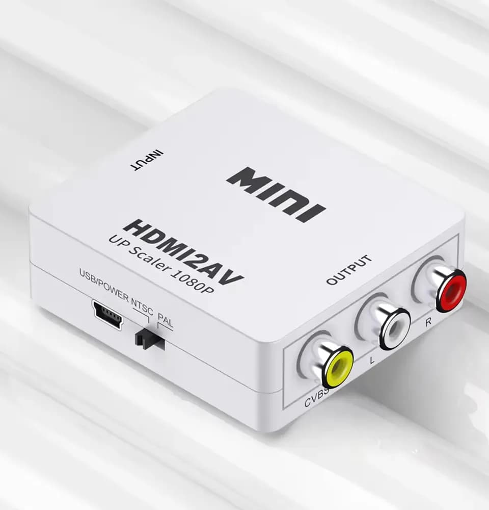 تبدیل HDMI به AV مدل Mini | مبدل HDMI به RCA PNET