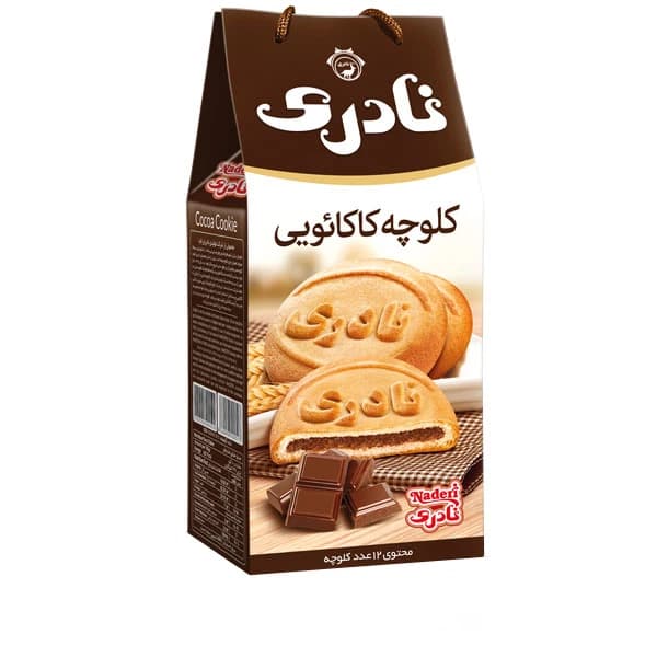 کلوچه کاکائویی نادری بسته 12 عددی — تصویر ۲