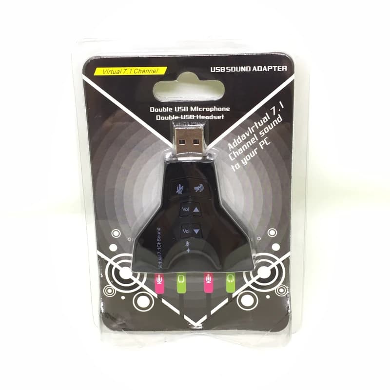 کارت صدای اکسترنال دوکانال USB مدل Virtual 7.1 — تصویر ۳