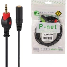 کابل افزایش طول صدا پی نت (P-NET) طول 1.5 متر | افزایش طول AUX استریو — تصویر ۳