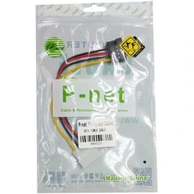 کابل برق 4 پین به ساتا (SATA) پی نت (P-NET) | تبدیل Molex به SATA Power — تصویر ۲