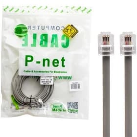 کابل مودم و تلفن پی نت (P-NET) طول 10 متر | کابل RJ11