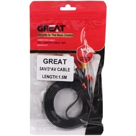 کابل رابط 3 به 3 Great AV RCA طول 1.5 متر — تصویر ۳